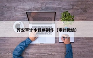 延安淳安审计小程序制作（审计微信）