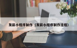 延安发薪小程序制作（发薪小程序制作流程）