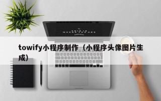 延安towify小程序制作（小程序头像图片生成）